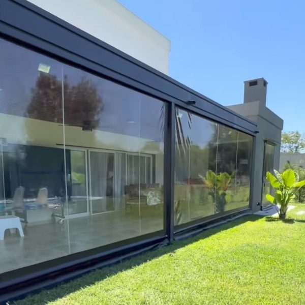 Cortina Exterior con Cristal PVC - Imagen 3