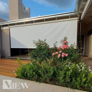 Cortina Exterior con tela Microperforada