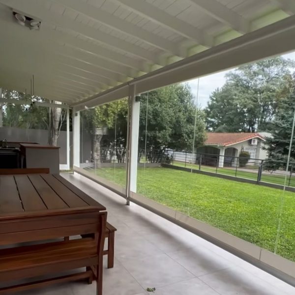 Cortina Exterior con Cristal PVC - Imagen 5
