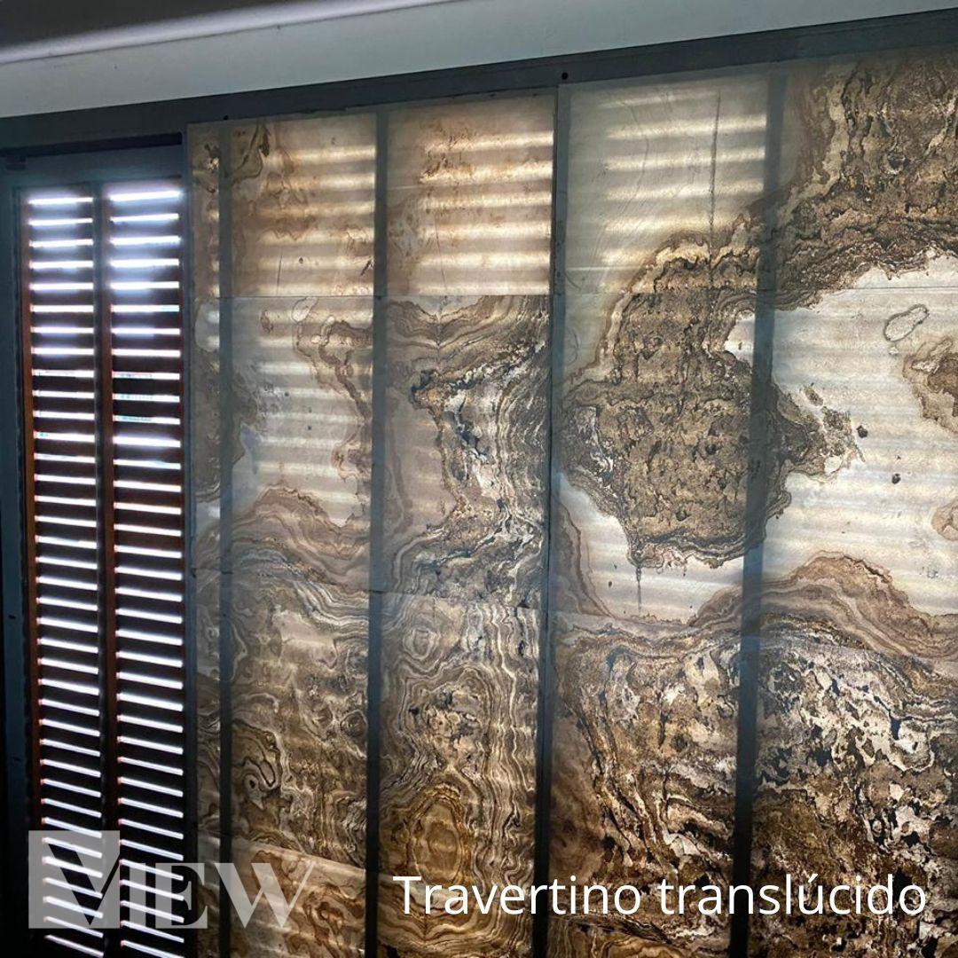 Piedra Flexible Travertino Translúcido